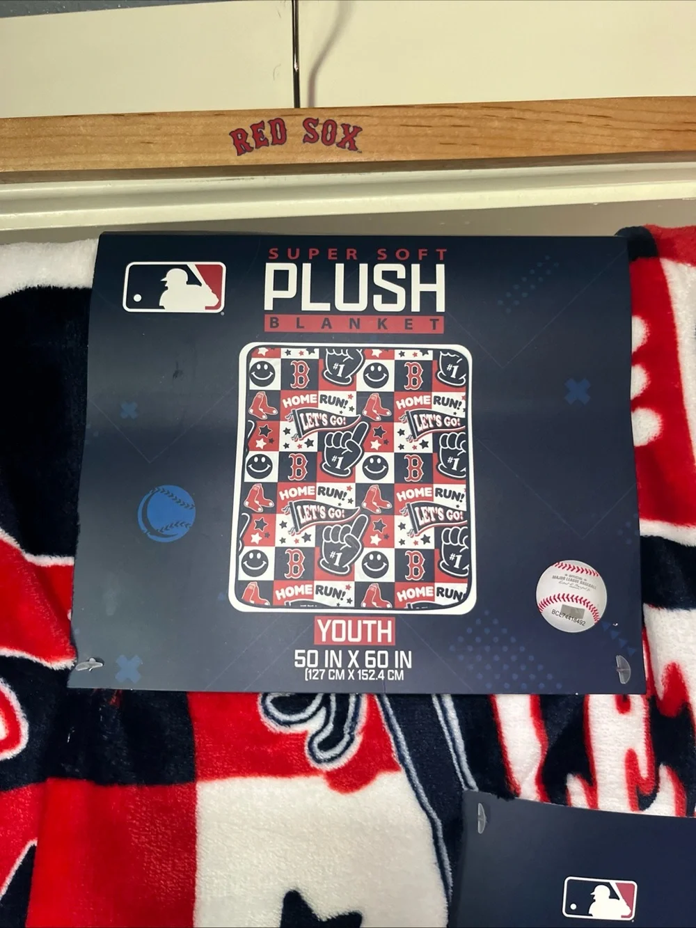 Boston Red Sox Super Soft Plush Blanket Youth 50 X 60 Throw Fleece New SEALED